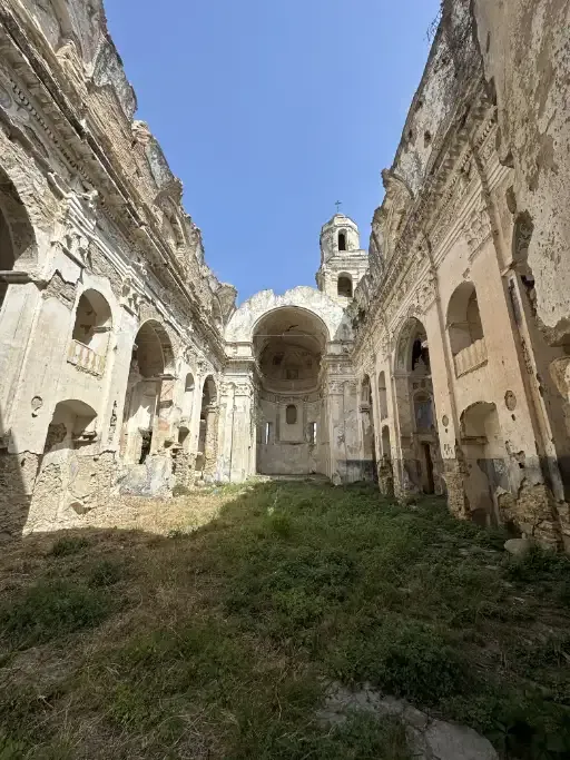 The old church of Saint Giles, never restored without a roof