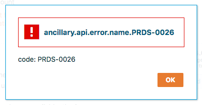 Screeshot showing an error message from KLM while I was booking a flight