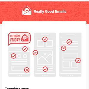 Image showing the head of the newsletter called Really Good Email