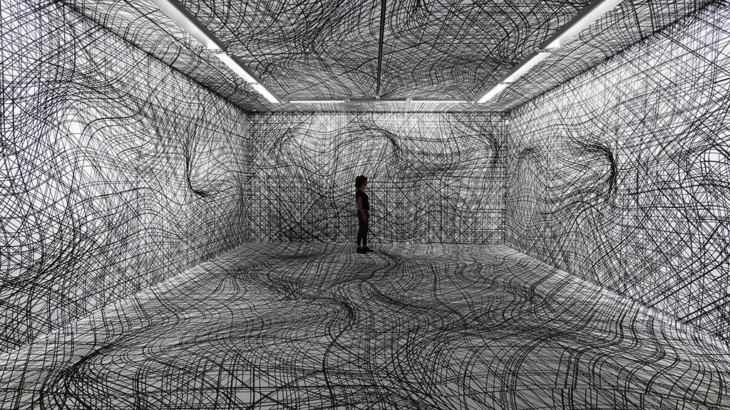Artwork by Peter Kogler in Innsbruck