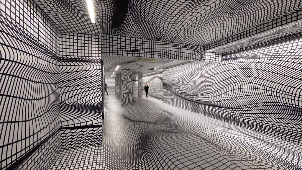 Artwork by Peter Kogler in Instanbul