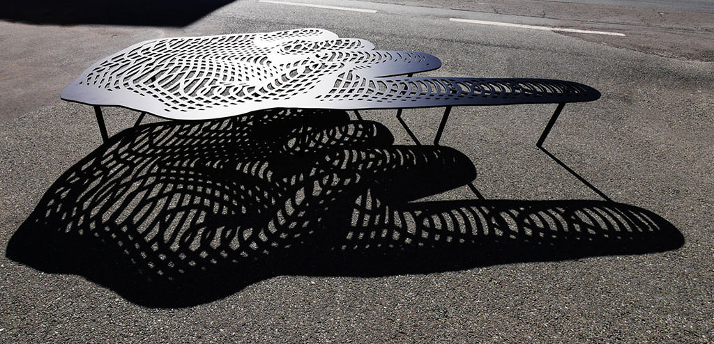 Artwork by Peter Kogler and Michel Würthle in Jennersdorf