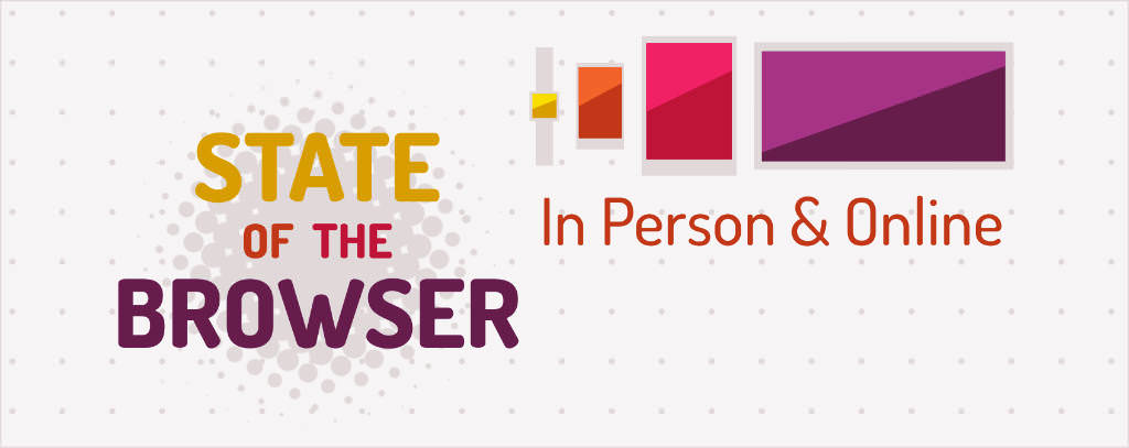 A white banner with the State of the Browser logo.